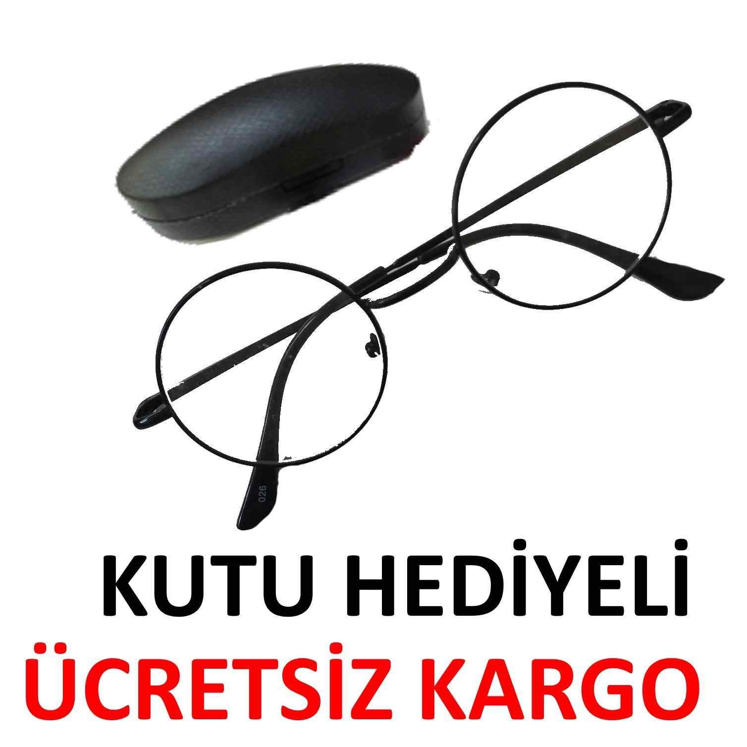 Yuvarlak Model Gözlük - HarryPotter Gözlüğü Yeni Trend
