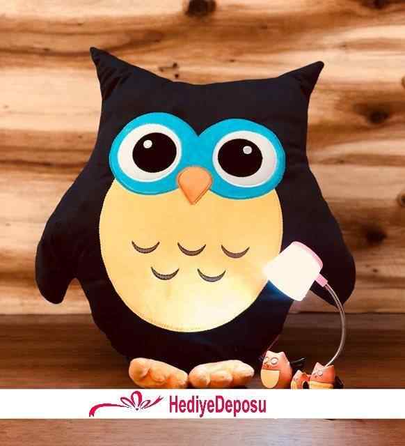 Best Friends Baykuşlar Masa Lambası Ve Sevimli Baykuş Yastık Arkadaşa 2li Hediye Seti