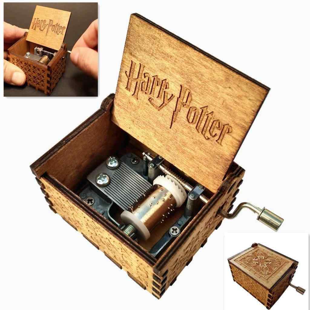 Harry Potter Ahşap Müzik Kutusu El Yapımı - Music Box