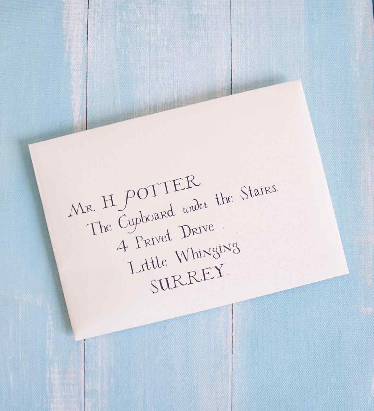 Harry Potter Hogwarts Davet Mektubu