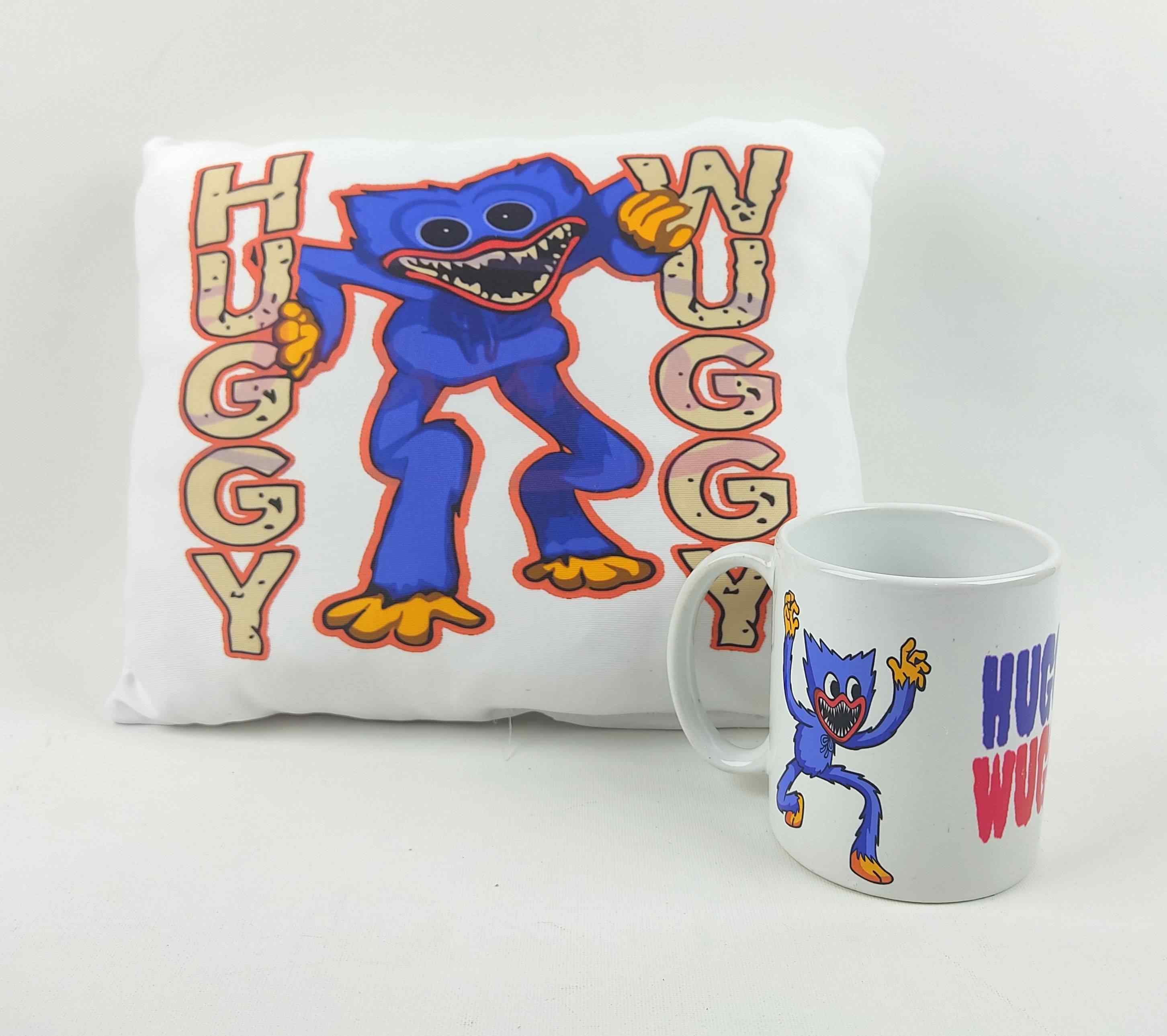 Huggy Wuggy Tasarımlı Yastık Ve Kupa Bardak Arkadaşa Hediye