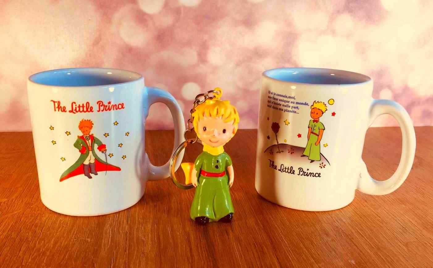 Kucuk Prens Espresso Ikili Seramik Fincan Ve Anahtarlik Hediyelik Set