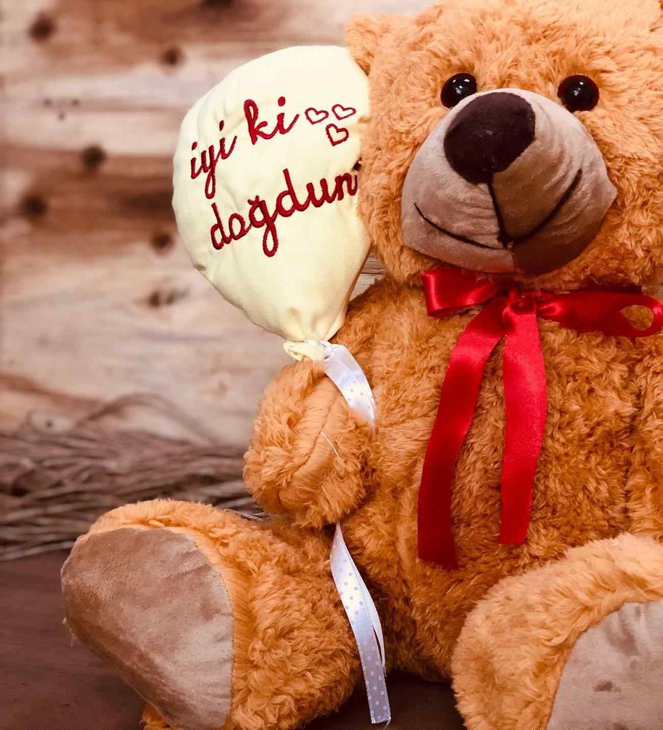 Iyi Ki Dogdun Ayicik Ve Isikli Gul Fanus Unutulmaz Dogum Gunu Hediyesi