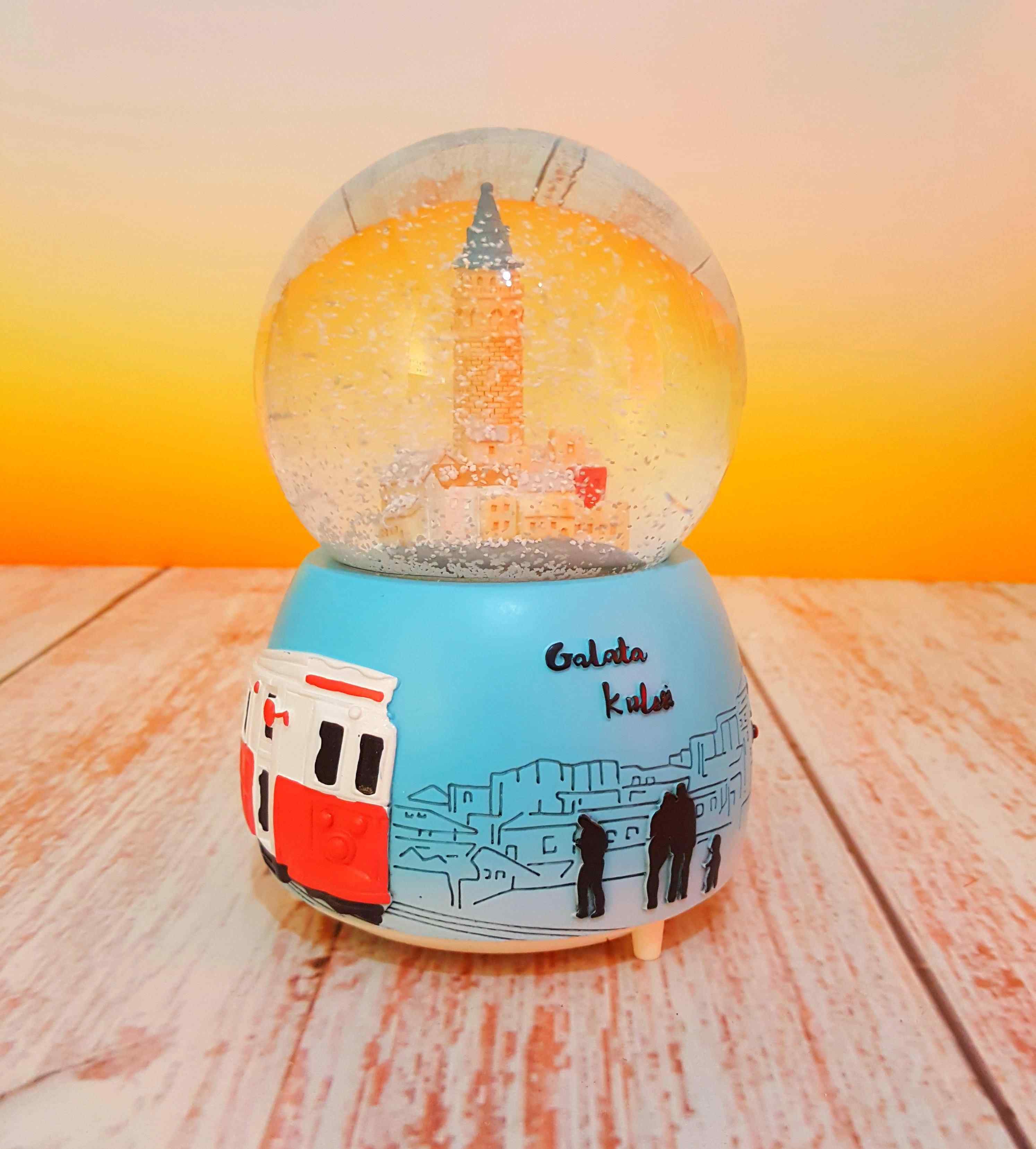 Istanbul Galata Kulesi Tasarimli Buyuk Boy Otomatik Puskurtmeli Kar Kuresi