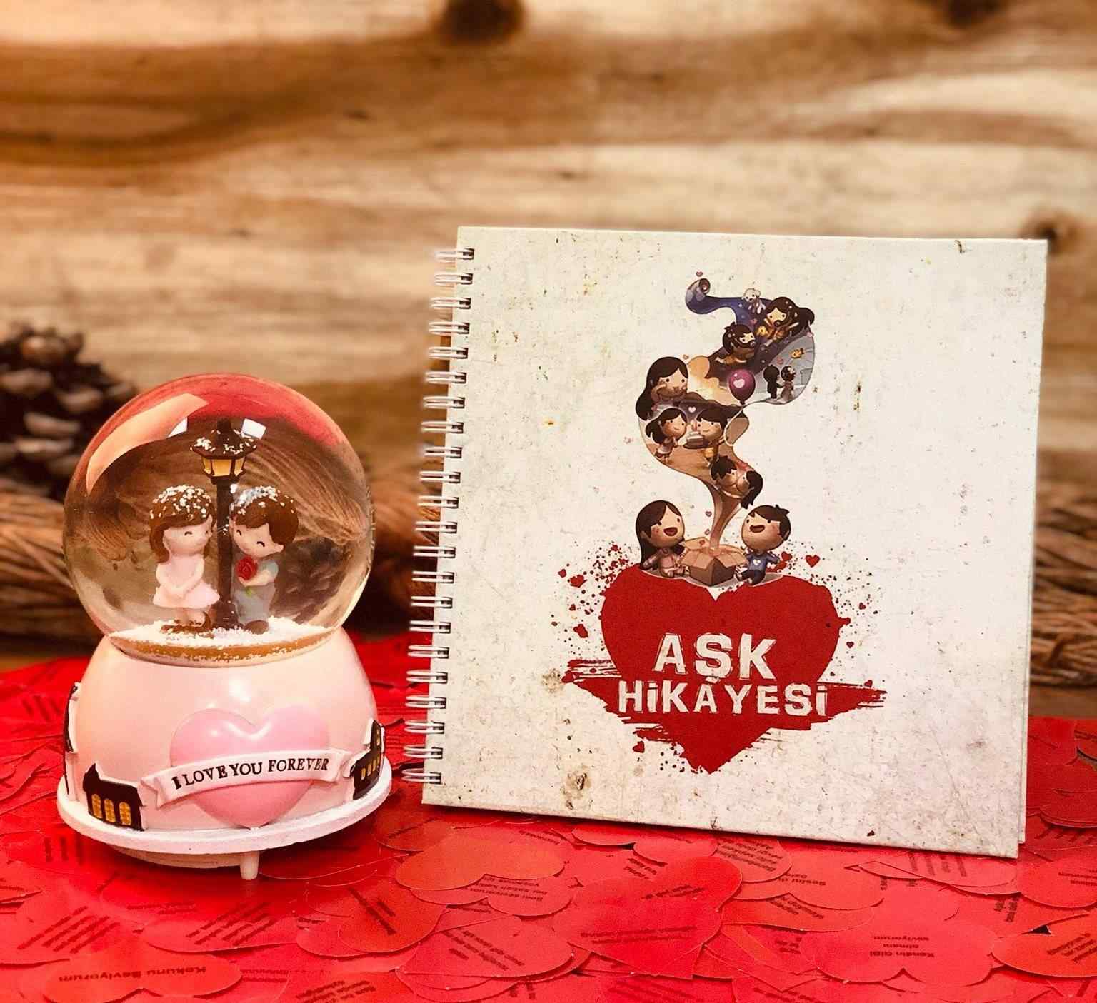 Ask Hikayesi Ask Sozleri Dolu Muzikli Kar Kuresi Ve Ask Hikayemiz Albumu Sevgiliye Hediye Seti